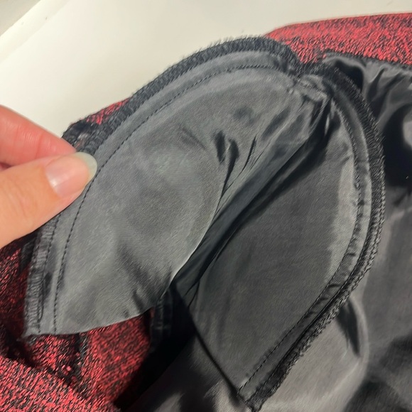 Victorian style blazer jacket pleated ruffles
shoulder pads bell sleeves tweed - Picture 3 of 9